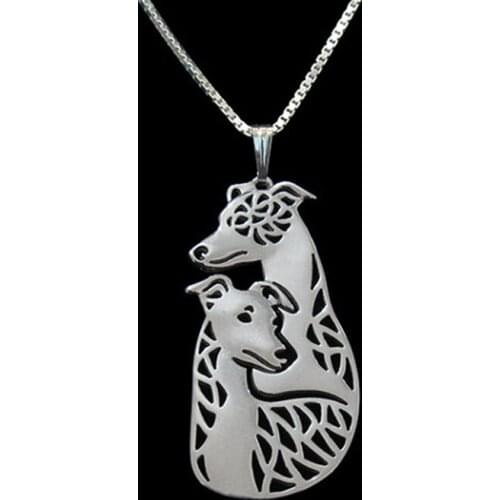 New Unique Romantic Gold Silver Color Whippet couple Pendant Necklace Hunger Games Necklace Women Best Friend Choker