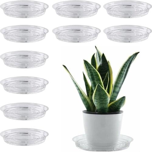 10pcs Plastic Garden Flower Plant Pot Saucer Round Base Planter Waterproof Tray