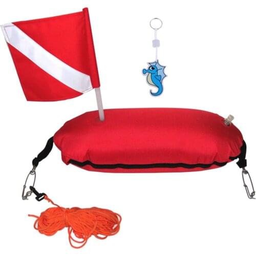 Spearfishing Torpedo Buoy Dive Flag Sign Signal Floating Key Floats Keyring