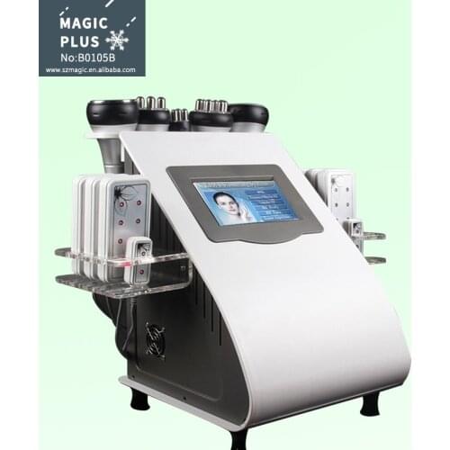 Professional 6 in 1 Slimming Machine Ultrasonic Cavitation Vacuum RF Weight Loss Equipment Skin Tightening Rf Cavitation Machine