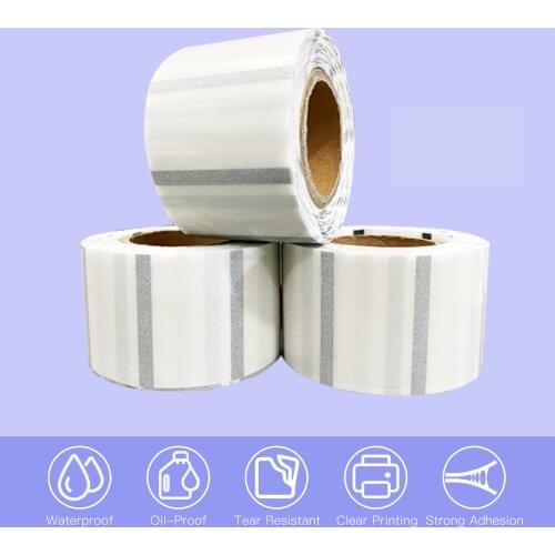 Aibecy Transparent Adhesive Thermal Label Sticker Price Tag Label Paper Waterproof Oil-Proof Tear Resistant for Thermal Printer