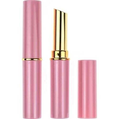 Empty Lipstick Tube Pink Black Round Chapstick Lip Gloss Lip Balm Tube Makeup Tools 7.1mm Cosmetic Lipstick Container 30/50pcs