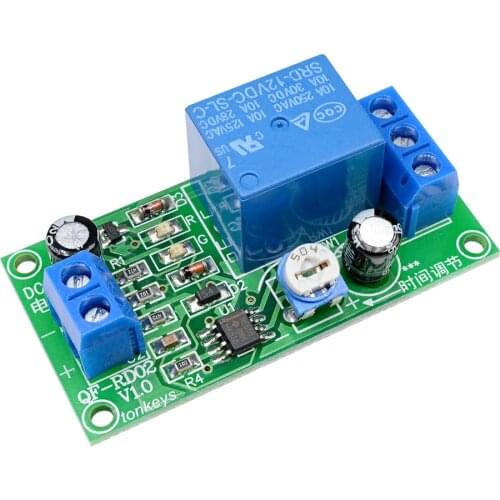 DC 12V Conduction NE555 0~60 Seconds Delay Timer Switch Adjustable Time Delay Relay Module