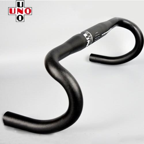 UNO 25.4/31.8mm Ultralight Aluminum Alloy Road Bike Handlebar Racing Bicycle Drop Bar 380/400/420mm Bent Bar Bike Parts