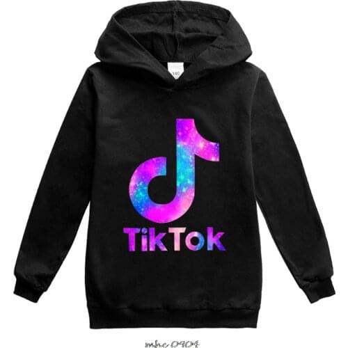 Tik Tok Kid Girl Spring Autumn Full Sleeve Hoodie Sweatshirt Child Baby Cartoon Tik Tok Hoody Coat Tops Jacket Color Clothing