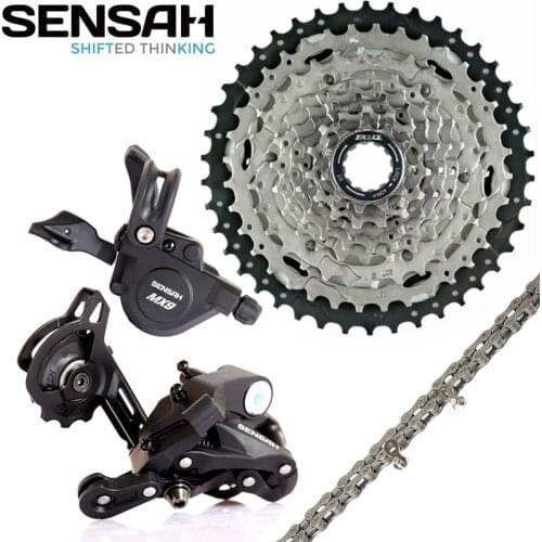 SENSAH MX9 9 Speed MTB Bicycle Groupset 11-40T 11-42T Shift Lever Rear Derailleur Cassette Chain