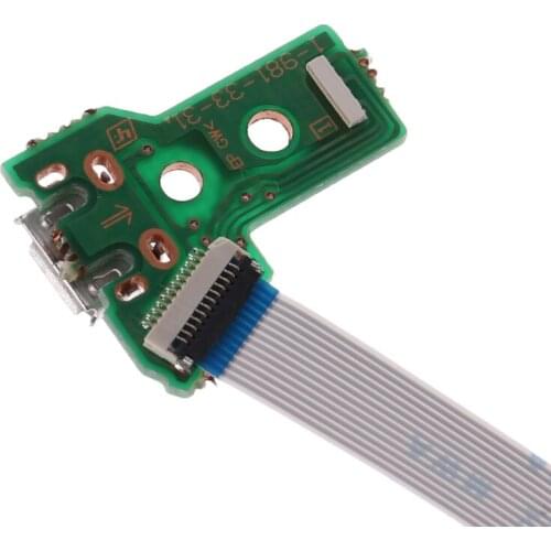 A0NB Replace USB Charging Port Board For JDS-040 PS4 Controller With 12Pin Flex Cable