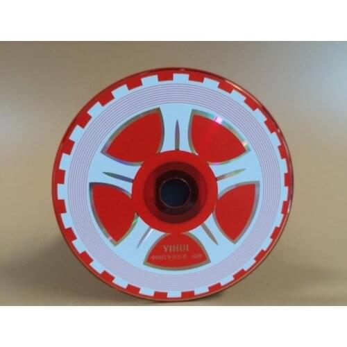 Wholesale 10 discs A+ Yihui 52x 700 MB Blank Printed Red Car Wheel CD-R