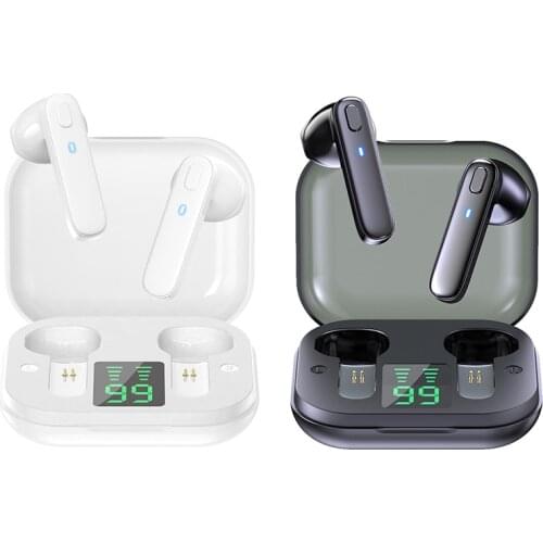 New For xiaomi huawei oppo X15 L12 TWS Bluetooth 5.0 Wireless Earphone LED Display Hifi Stereo Sports Headset With Microphone