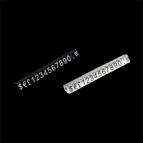 Price Cubes Dollar Euro Adjustable Snap Number Digit Stick Phone Watch Jewelry Snack Food Counter Display Stand Sign Tags