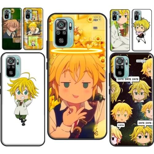 Chibi Meliodas Seven Deadly Sins For Xiaomi Redmi Note 8 9 10 Pro Note 7 9S 8T Case For Redmi 9T 9 9A 9C K40 Back Cover