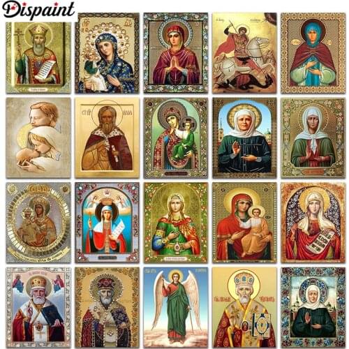 Dispaint Full Square/Round Drill 5D DIY Diamond Painting "Religious figure" 3D Embroidery Cross Stitch 5D Home Decor Gift