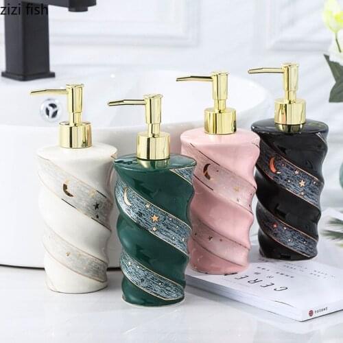 Ceramic Lotion Bottle Hand Sanitizer Bottle Shampoo Bottles Shower Gel Bottles Soap Dispenser Bathroom Supplies Home Accessories