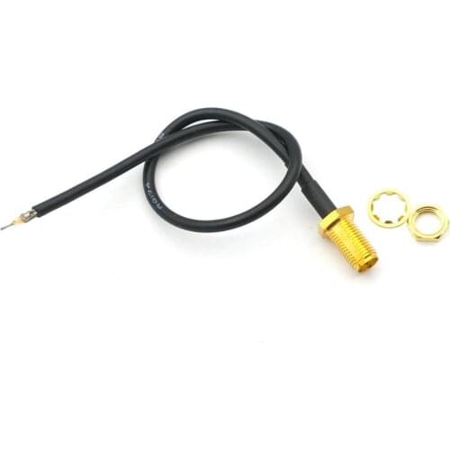 RP SMA female Pin Single end Connector RF pigtail Cable RG174