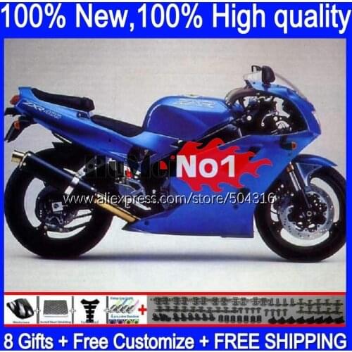 ABS Body For KAWASAKI NINJA ZXR-400 ZXR400 1991 1992 1993 94 95 96 113MC.5 ZXR 400 91 92 93 1994 1995 1996 Fairing full blue hot