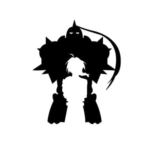 Creative Decal Fullmetal Alchemist Car Sticker Waterproof Decoration for Truck Laptop Motorcycle Auto Accessories PVC,13cm*13cm