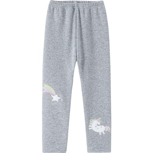 ModaIOO Girls Fleece Lined Leggings Kids Skinny Warm Thick Stretch Velvet Warm Pants