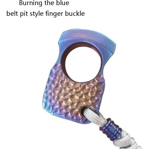 New Titanium Finger fastener for self-defense and life-saving EDC metal broken window Hammer single-hole finger fastener