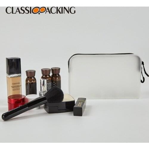 Simple Matte Transparent Cosmetic Bag Women Small Handbags Purses Makeup Bag Neceser Mujer Storage Organizer Bag Make Up Bag
