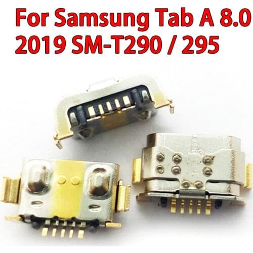 10-100PCS Micro USB Jack For Samsung Galaxy Tab A 8.0 2019 SM-T290 T290 T295 T297 USB Plug Charging Port Connector Socket