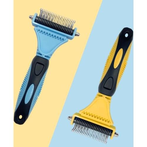 Pet Dog Cat Hair Removal Brush Comb Pet Grooming Tools Trimming Dematting Deshedding Brush Grooming Tool For Dogs Cats