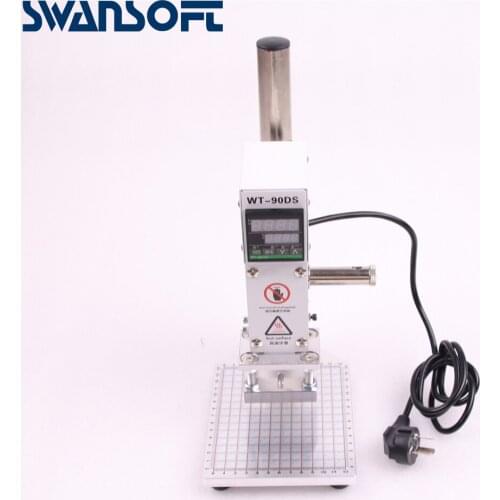 SWANSOFT Leather Stamping Machine Cold Pressing Machine Embossing Repeating Pattern For Leather Belt Guitar Straps Logo Embosser