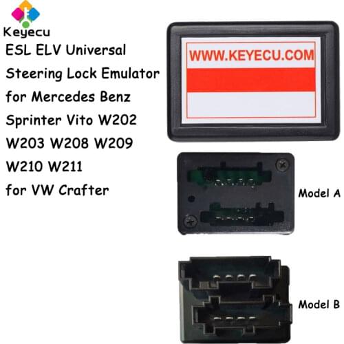KEYECU ESL ELV Universal Steering Lock Emulator for Mercedes Benz Sprinter Vito W202 W203 W208 W209 W210 W211 for VW Crafter