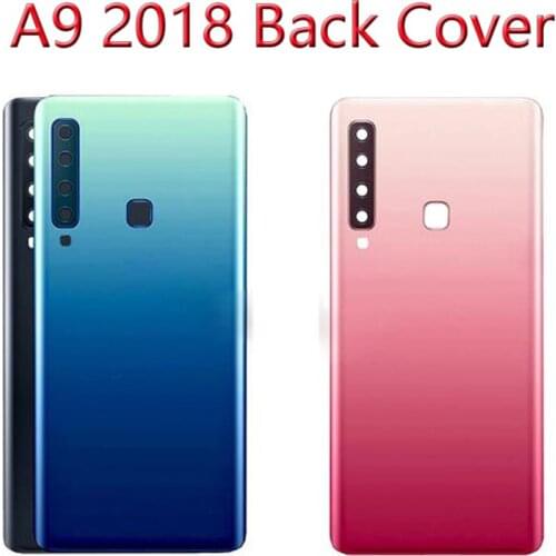 High Quality Back Glass for SAMSUNG Galaxy A9 2018 A920 A9S Battery Cover Rear Door Housing with Camera Lens