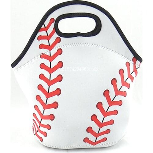 10Pcs baseball lunch bag women bags monogrammed insulated cooler bags