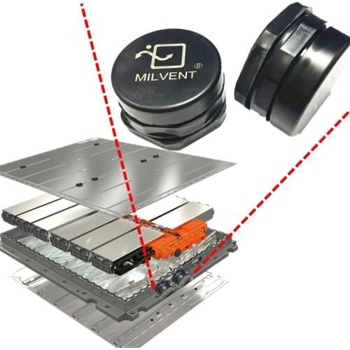 10PCS M40x1.5 Pop Up Explosion Proof Valve for Automotive EVs PHEVs HEVs Battery Pack