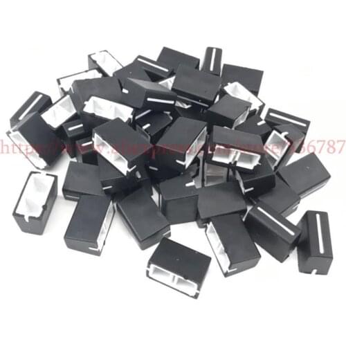 100PCS Faders Knob Cap black Color Straight Slide Potentiometer Cap for Allen&Heath XONE: DB2 DB4 92 23C