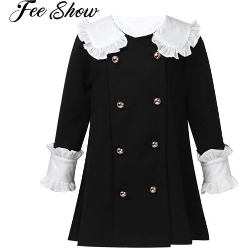 2021 Fashion Kids Girls Spring Dresses Cotton Button Princess Dress Children Clothes Party Dressy Costume Kids Dresses for Girls