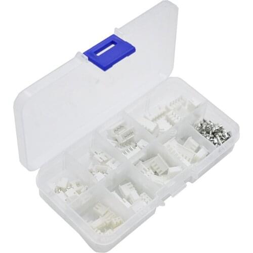 230pcs/box XH2.54 2p 3p 4p 5p pin 2.54mm Pitch Terminal Kit / Housing / Pin Header JST Connector Wire Connectors Adaptor XH Kit