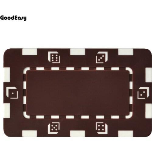 ABS Poker Chips Set Casino Square Texas Hold'em Metal Coins Entertainment Monte Carlo Poker Club Accessories Wholesale 25PCS/LOT