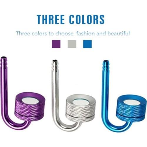 Fish Tank Bubble Atomizer Reactor Solenoid Regulator For Plant With Suction Cup Silver CO2 System Atomizer Aquarium CO2 Diffuser