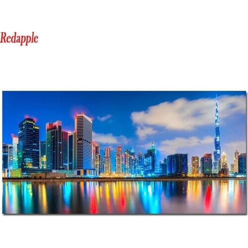 Diamond embroidery Modern art, city night view full square round drill diamond painting 5d diy diamond mosaic home decoration