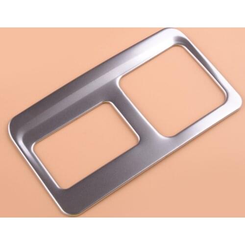 Beler Rear USB Port Charging Socket Power Adapter Outlet Cover Trim Fit For Chevrolet Blazer 2019 2020 Silver Steel