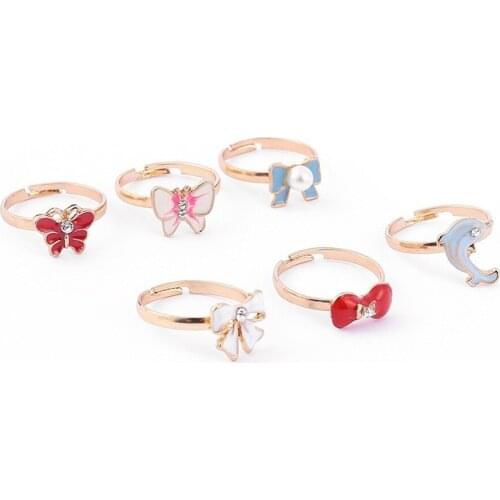 Free Shipping Variable Hot Sale Animal Cartoon Temperament Cute Jewelry Simple And Delicatea Djustable Alloy Ring Wholesale