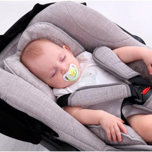 Baby Trolley Plush Sleeping Mat Infant Car Seat Pad Warmth Shaping Cushion Safety Chair Mats Stroller Accessories Supplies