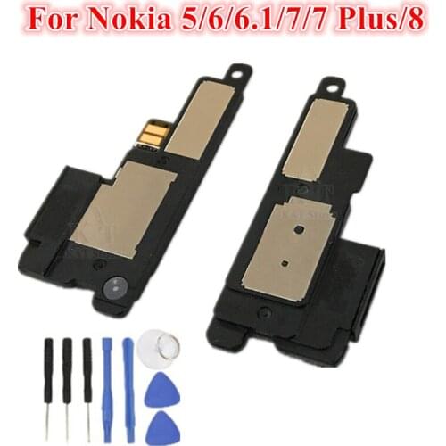 1Pcs Loud Speaker For Nokia 3 5 6 6.1 2018 7 7 Plus 8 Loudspeaker Ringer Buzzer With Flex Cable + Tools Replacement Parts