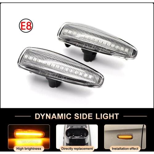 For Mistubishi Outlander Sport Mirage Sport Lancer Evolution X LED Dynamic Side Marker Blinker Turn Signals Light Indicator
