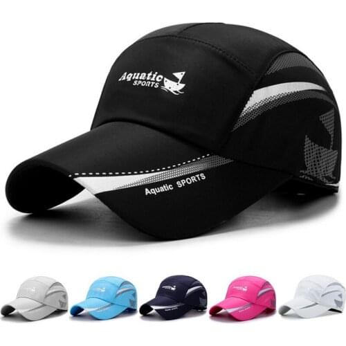 Men Women Running Caps Outdoor Sport Baseball Tennis Cap Sunscreen Breathable Quick Dry Mesh Hat Summer Visor Cap