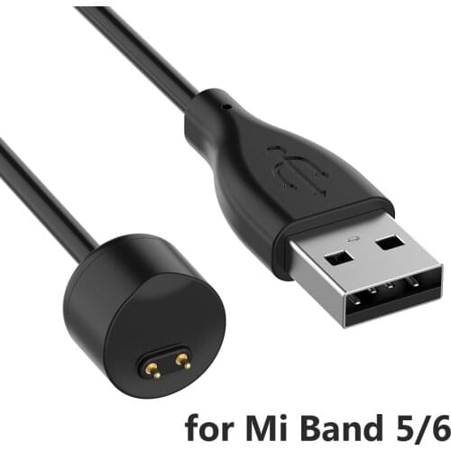 Miband 6 USB Charger For Xiaomi Mi Band 5 Charging Cable NFC Global Version Portable Bracelet Adapter Magnetic USB Cord Magnet