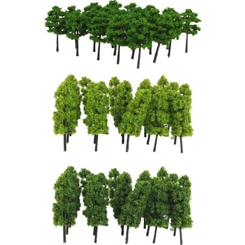 60x Model Tree Scenery Model Tree Mixed for Model Train Railway Architecture Diorama DIY Scenery Landscape