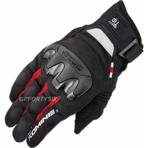 Komine Summer 3D Mesh Motorcycle Gloves Protection Off Road Racing Riding Gloves Touch Screen Motorbike Motocross Gloves GK-220