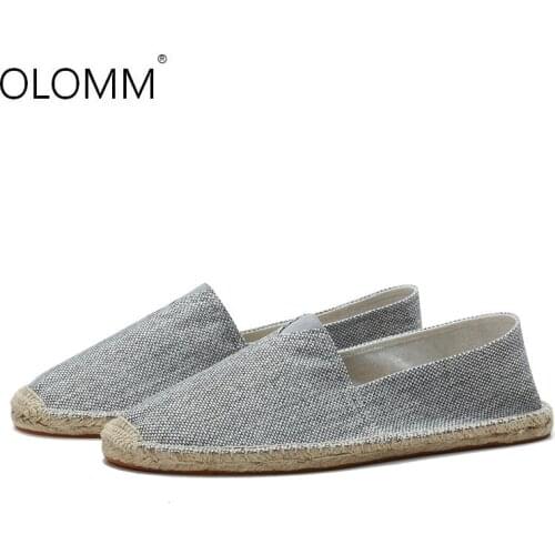 Men Causal Shoes Breathable Wide Slip On Canvas Sneakers Male Linen Shoes Summer Espadrilles Men Trend Shoes New Loafers