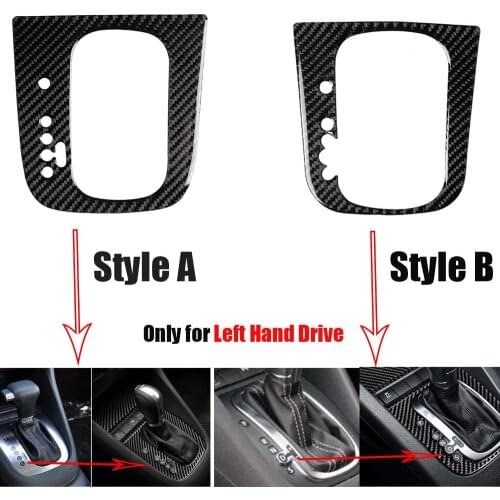 Carbon Fiber Gear Shift Panel Cover Sticker For Volkswagen VW Golf 6 MK6 GTI R 08-12 09 10 11