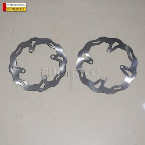 FRONT REAR BRAKE DISCS BRAKE ROTORS FOR KX KXF KLX 125 250 450 OFF ROAD MOTORCYCLE PIT BIKE DIRT BIKE DIMATER 25CM