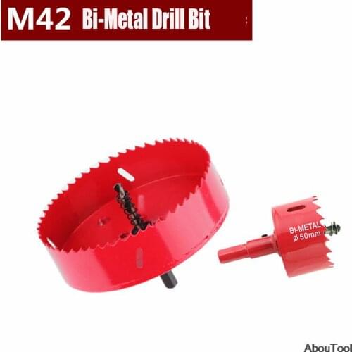 Hole Saws 1PC M42 Bi-Metal Drill Bit Cutter Carpentry Tools 15mm-30mm Cutting Metal Plastic Iron Hand Tools For Aluminum Cutter