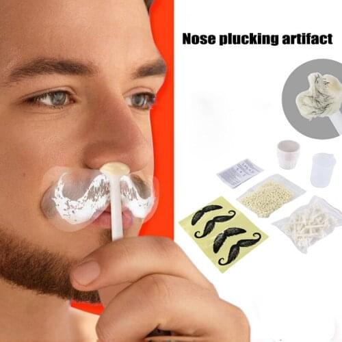 Portable Dehairing Wax For Nose Cosmetic Tools Ear-Nose Hair Trimmer Nose Wax Kit Clean Nostrils Nose Hair Wax Removal